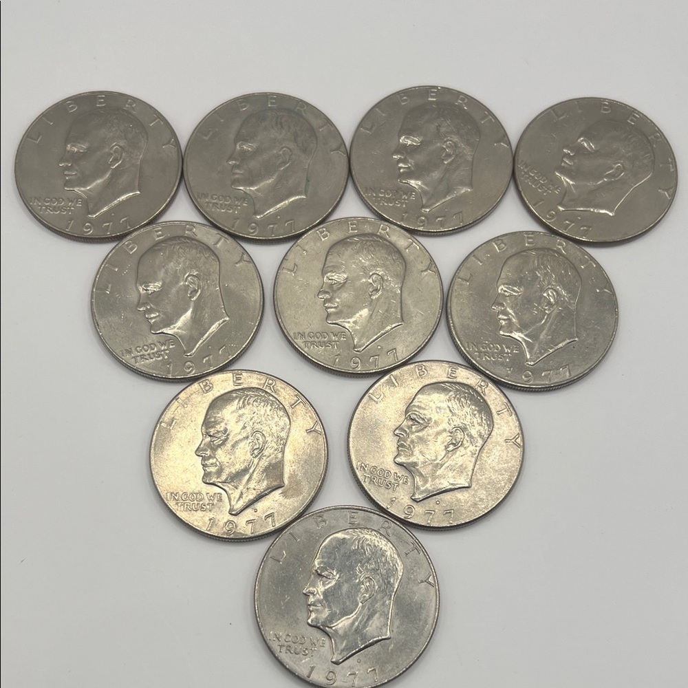 1977 Eisenhower Dollar Lot of 10